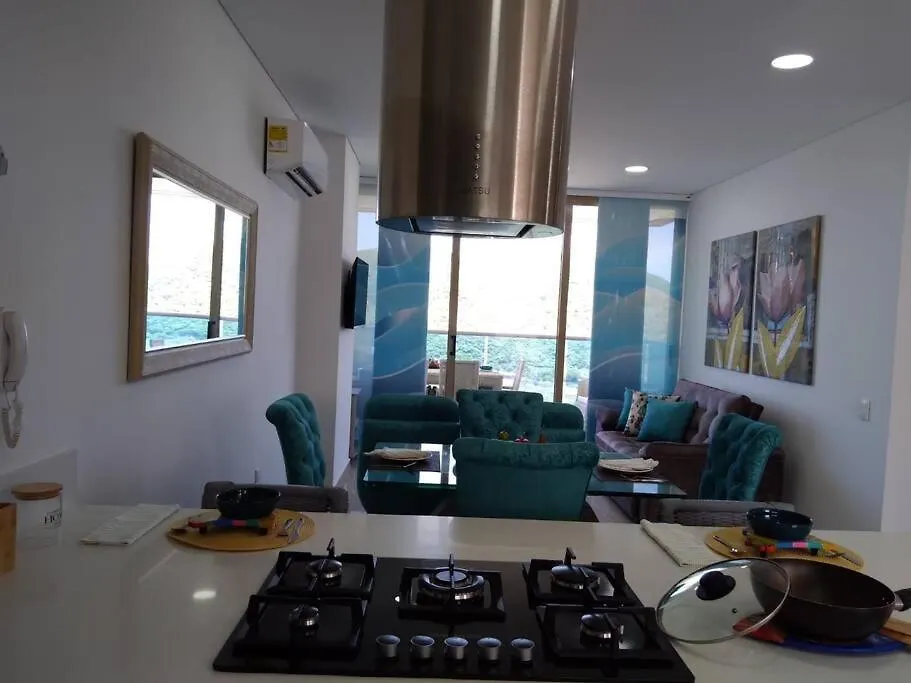 Apartman Exclusivo Club De Playa Con Acceso Directo A La Playa De Pozos Colorados, Cuenta Con Piscinas Olimpicas, Para Ninos, Restaurante, Jacuzzi, Sauna, Turco, Salon De Juegos, Simulador De Golf, Spa, Transporte Interno, Bar, Etc. Santa Marta Kolumbia